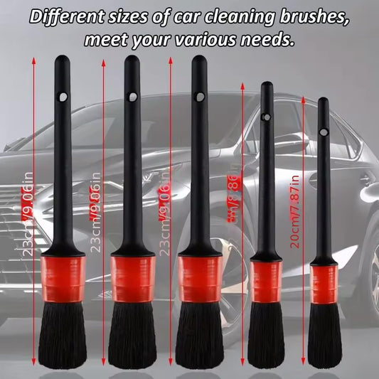 Premium Car Detailing Brush Set