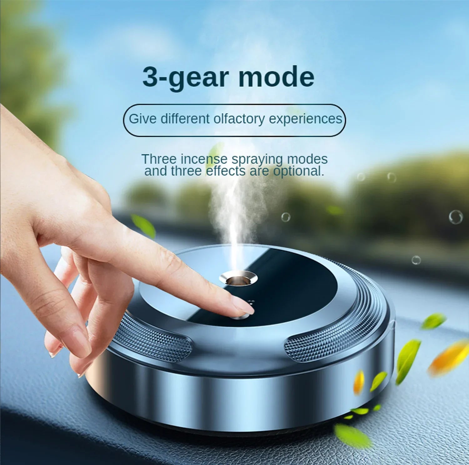 Car Aroma Diffuser – Mist Humidifier with Essential Oils