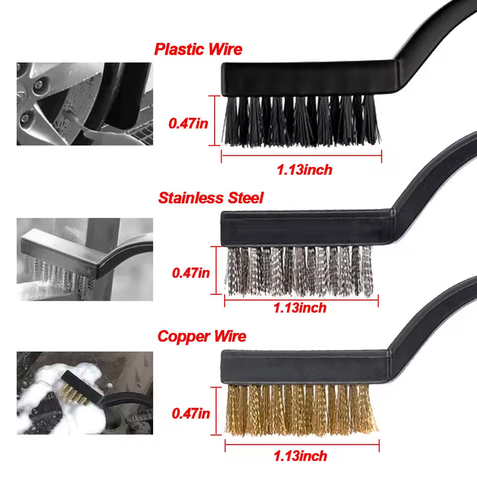 Premium Car Detailing Brush Set